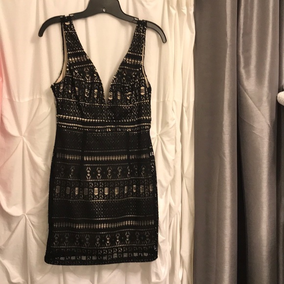 Dresses & Skirts - Black and Tan low back dress